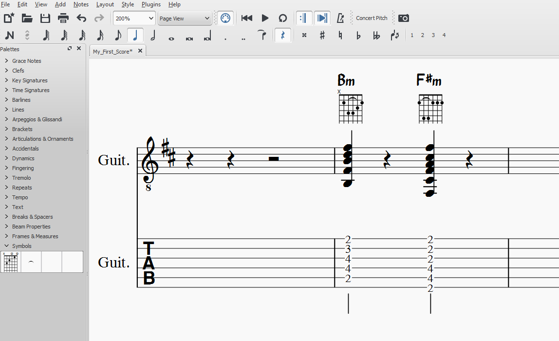 Master Palette And Tab Musescore 3115